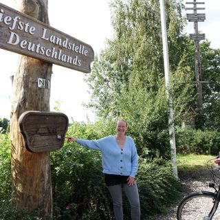Eine Radtour zur Tiefsten Landstelle Deutschlands