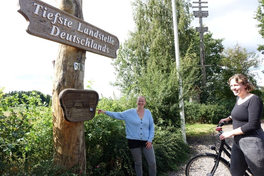 Eine Radtour zur Tiefsten Landstelle Deutschlands