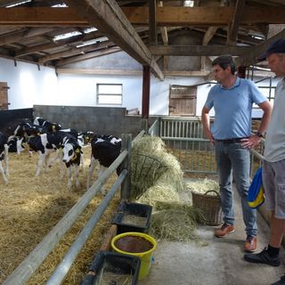 Jan Beimgraben erläutert die Situation der heutigen Landwirtschaft